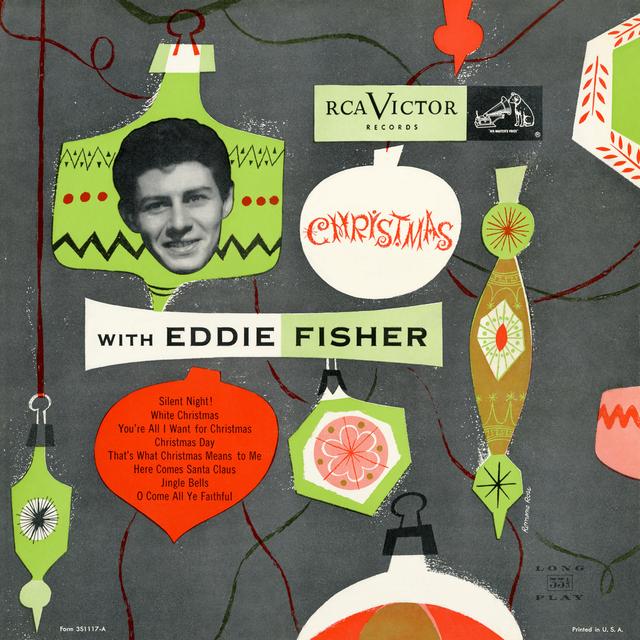 Album cover art for Christmas With Eddie Fisher