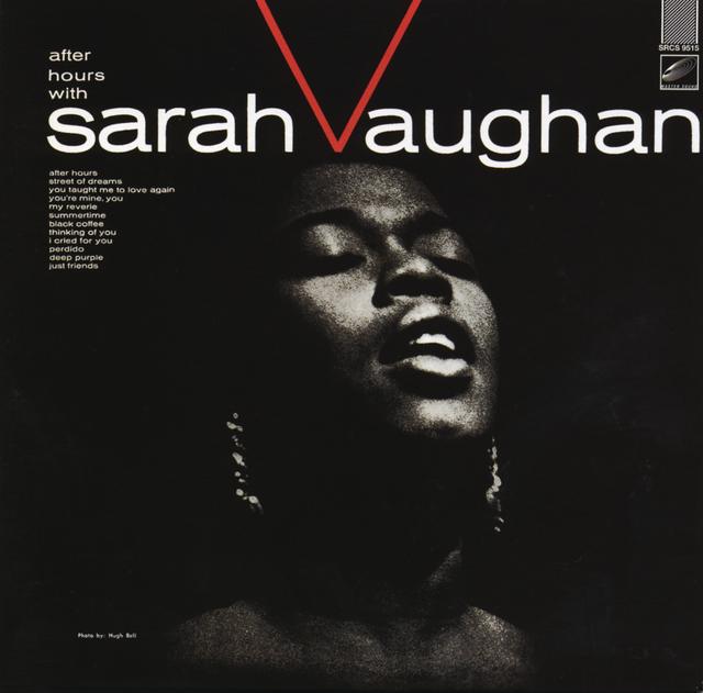 Album cover art for After Hours with Sarah Vaughan